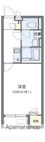 クレイノCHIARIHILLS(1K/1階)の間取り写真