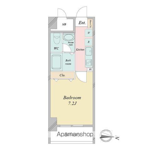 チェルトヴィータ(1K/5階)の間取り写真