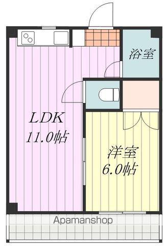 コーポ和泉(1LDK/2階)の間取り写真