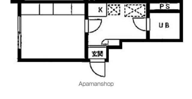 エマーレ中野新橋(ワンルーム/1階)の間取り写真