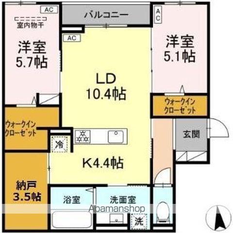 CLASSEUM仙台小田原 A棟(2LDK/3階)の間取り写真