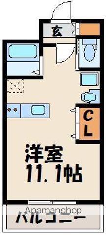 BBS古賀駅前(ワンルーム/6階)の間取り写真