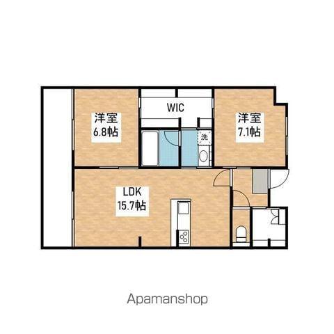 サニーサイドV(2LDK/3階)の間取り写真