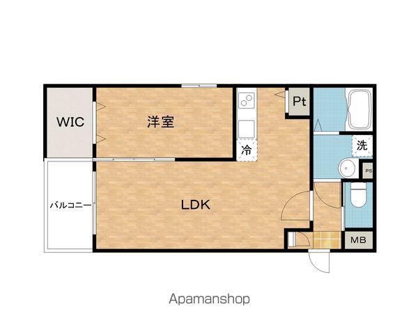 ジーメゾン泉佐野エクセリエ(1LDK/1階)の間取り写真