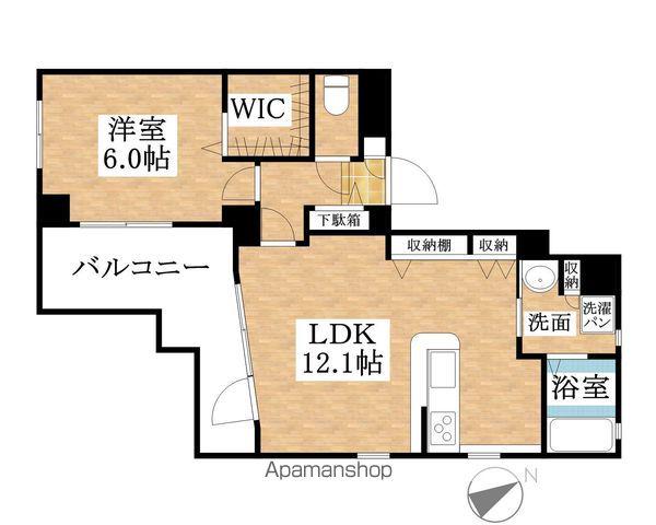 LIEBEN-COURT(1LDK/7階)の間取り写真
