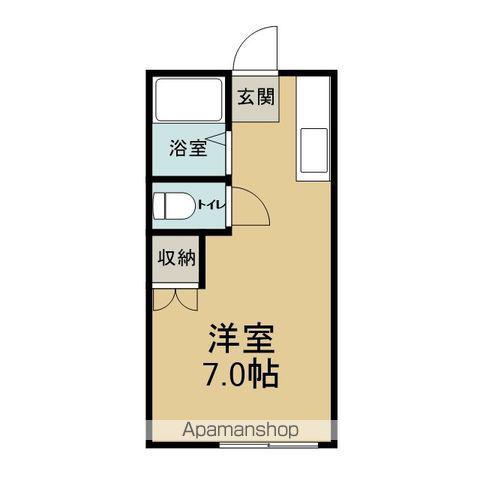 シーシャインⅢ(ワンルーム/1階)の間取り写真