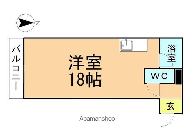 中村第5ビル(ワンルーム/4階)の間取り写真