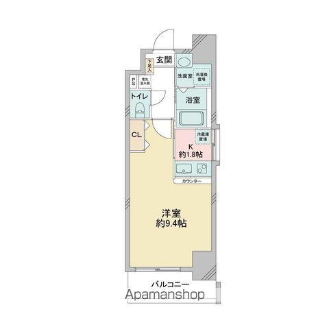 イクスコート大津駅前(ワンルーム/4階)の間取り写真