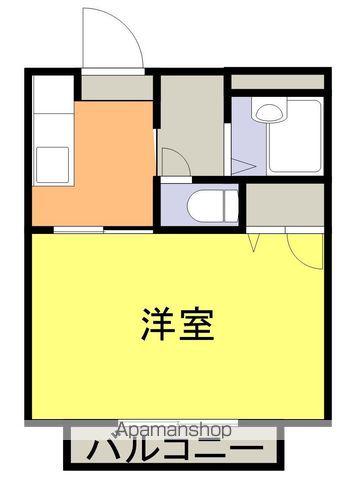 エクセル大手町Ⅱ(1K/2階)の間取り写真