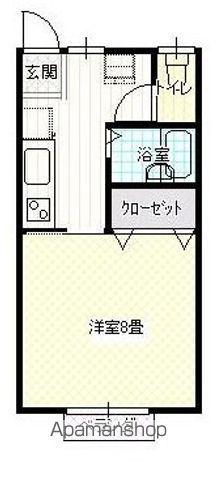 ジュネスミチ(1K/1階)の間取り写真