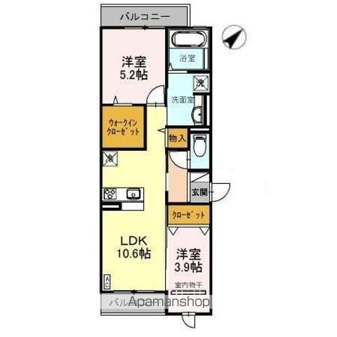 エミネンス久米田(2LDK/2階)の間取り写真