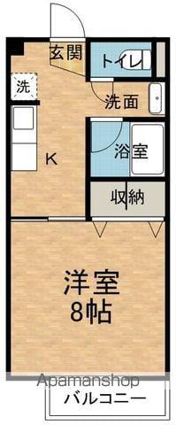 コーポHAL(1K/1階)の間取り写真