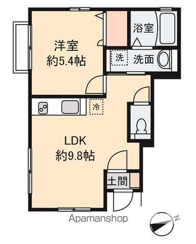 セレーノ(1LDK/1階)の間取り写真