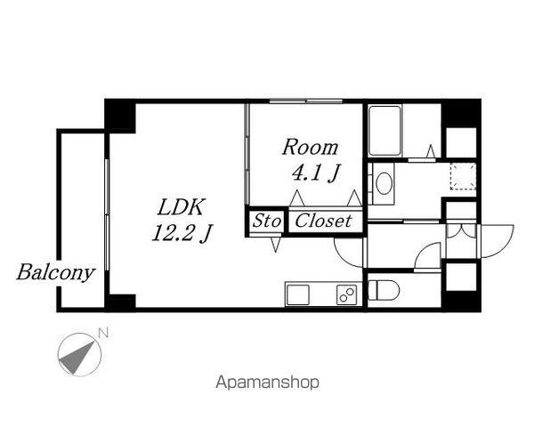 GRANDUKE新栄(1LDK/5階)の間取り写真
