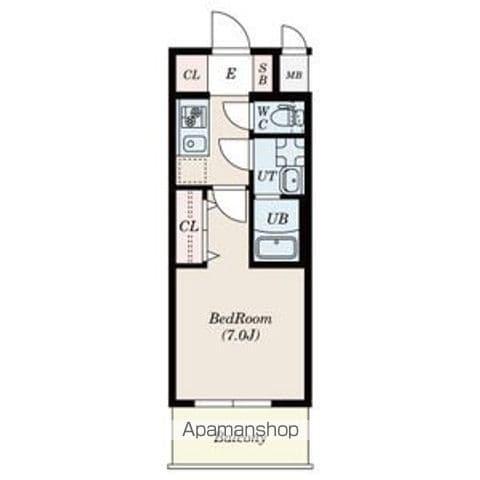 S-RESIDENCE堀田ノース(1K/6階)の間取り写真