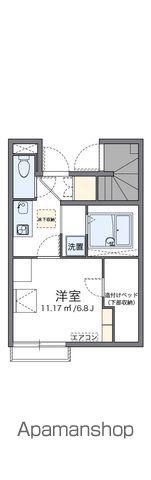 レオネクストアペゼ(1K/1階)の間取り写真