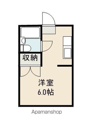 めぞんカマクラⅡ(1K/2階)の間取り写真