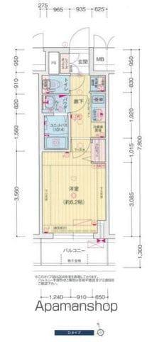 プレサンス広小路通今池(1K/10階)の間取り写真