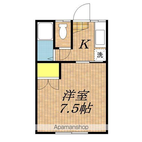 コーポまどかC棟(1K/1階)の間取り写真