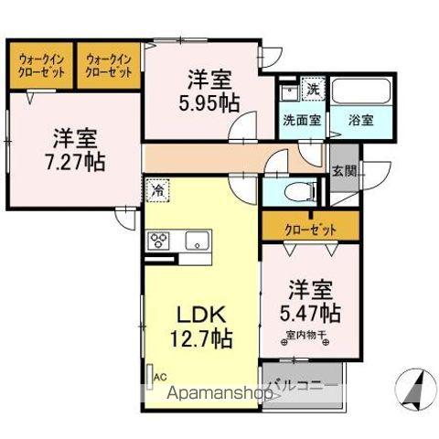 セレスティア瑞江Ⅰ(3LDK/3階)の間取り写真