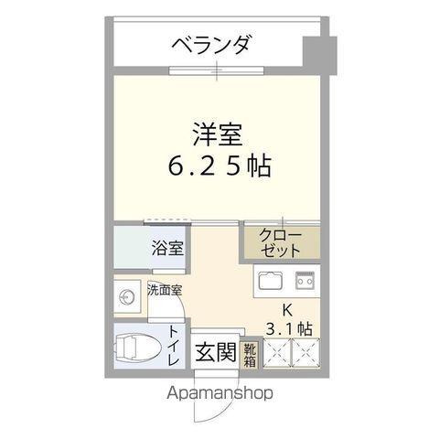 エクセレントTOMOS(1K/4階)の間取り写真