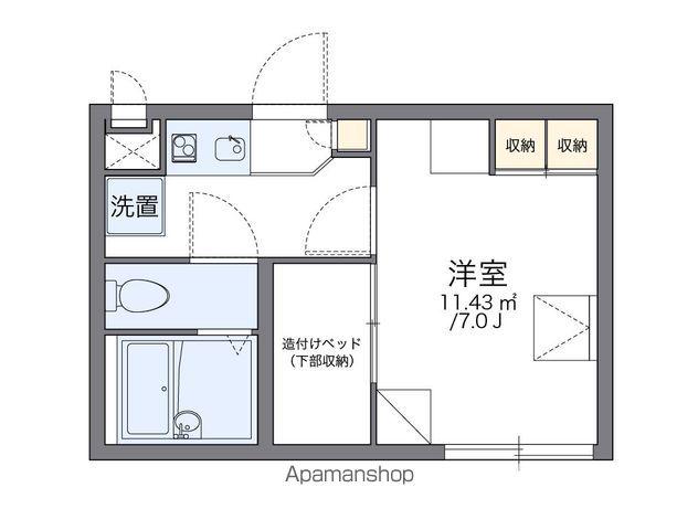 レオパレスサンシャインヒコネ(1K/2階)の間取り写真