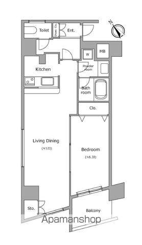 ヴォアラクテ西早稲田(1LDK/3階)の間取り写真