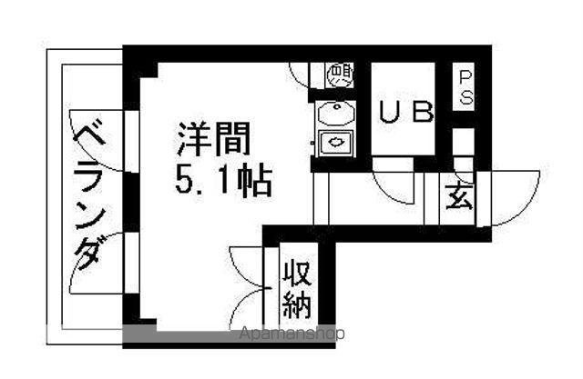 第3メゾン吾妻(1K/5階)の間取り写真