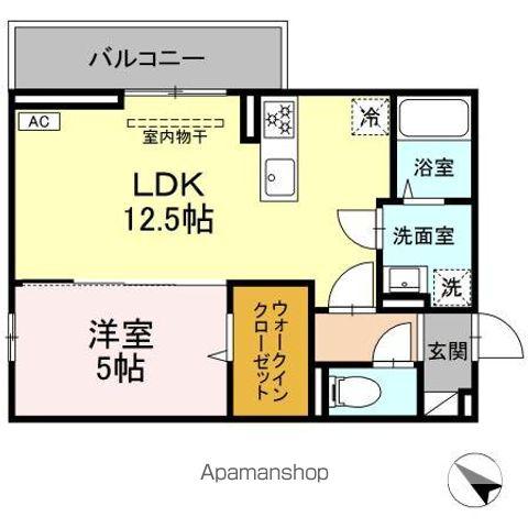 CLASSEUM盛岡駅前 I(1LDK/3階)の間取り写真