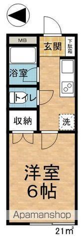 エビスハイツ(1K/2階)の間取り写真