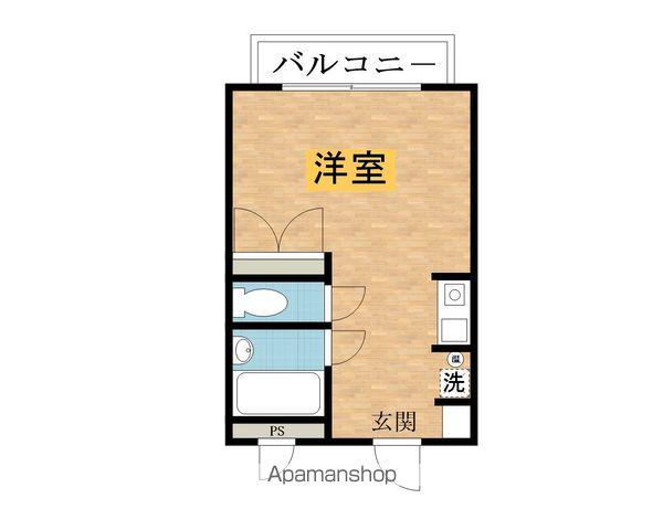 ヒルズ八王子(ワンルーム/3階)の間取り写真