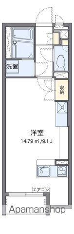 ミランダベルデュール(ワンルーム/2階)の間取り写真
