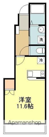 みつぼしハイツ(ワンルーム/1階)の間取り写真