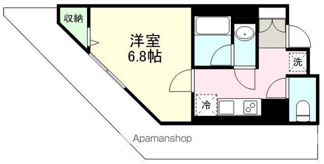 NF青葉(1K/6階)の間取り写真