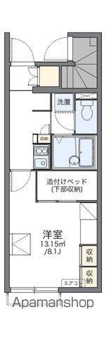 レオパレスインター古賀Ⅲ(1K/1階)の間取り写真