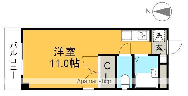 エトワール桜井町(ワンルーム/2階)の間取り写真