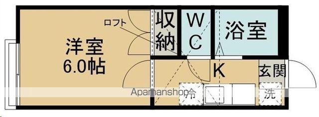 クライス千代田町(1K/2階)の間取り写真