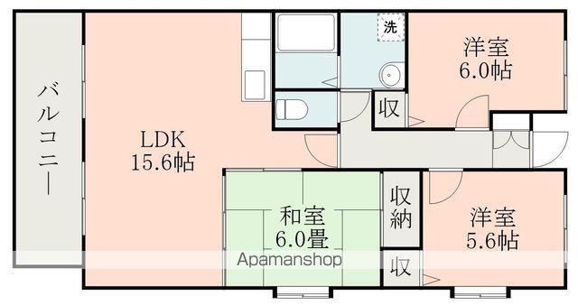 サンクリスタル美光A(3LDK/4階)の間取り写真