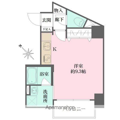 LE PONT広島駅前(ワンルーム/7階)の間取り写真
