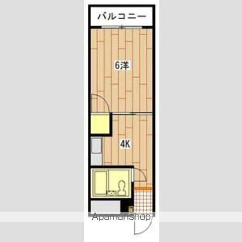中広ハイム(1K/5階)の間取り写真
