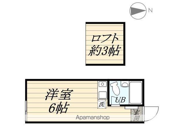 YS PLACE東寺尾(ワンルーム/2階)の間取り写真