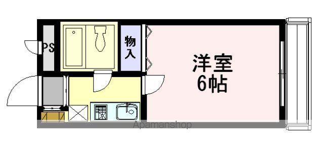 RX桜井(1K/3階)の間取り写真