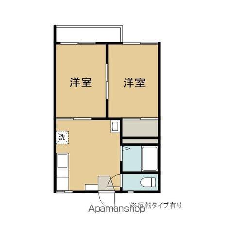 ナビ仙北(2DK/2階)の間取り写真