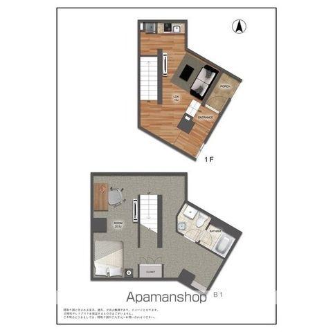 エスタート等々力(1LDK/1階)の間取り写真