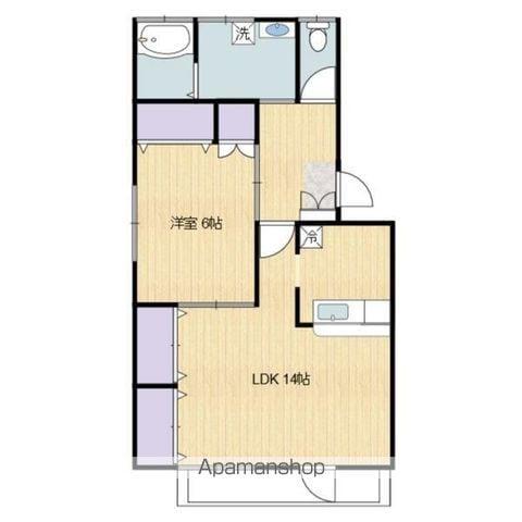 フォンテ・メゾン(1LDK/1階)の間取り写真