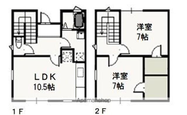 メゾネットＡ(2LDK)の間取り写真