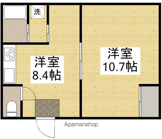 藤井ビル(1LDK/3階)の間取り写真