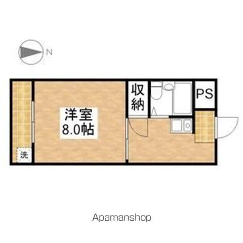 エクセル羽黒(1DK/1階)の間取り写真