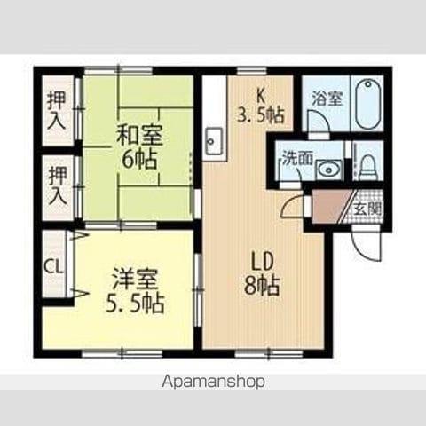 Mコート(2LDK/2階)の間取り写真