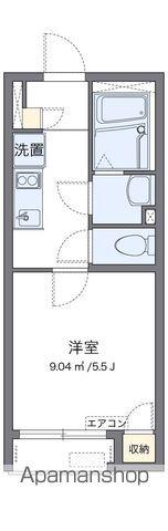 レオネクストヴァンベール旭ケ丘(1K/1階)の間取り写真